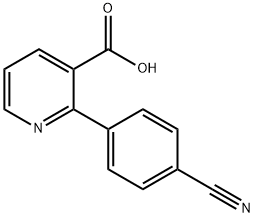 2-(4-cyanophenyl)nicotinic acid Struktur