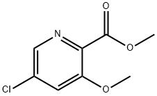 5-Chloro-3-methoxy-pyridine-2-carboxylic acid methyl ester Struktur