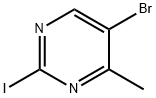 5-Bromo-2-iodo-4-methylpyrimidine Struktur