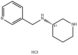 (S)-N-(Pyridin-3-ylmethyl)piperidin-3-amine trihydrochloride Struktur