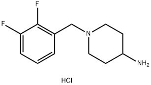 1-(2,3-Difluorobenzyl)piperidin-4-aminedihydrochloride Struktur