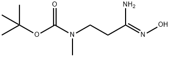 tert-butyl [(3Z)-3-amino-3-(hydroxyimino)propyl]methylcarbamate Struktur