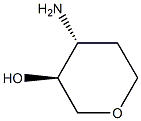 (3S,4R)-4-aminotetrahydro-2H-pyran-3-ol Struktur