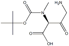 Glycine, N-[(1,1-dimethylethoxy)carbonyl]glycyl-N-methyl- Struktur