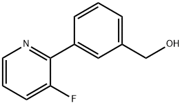 (3-(3-FLUOROPYRIDIN-2-YL)PHENYL)METHANOL Struktur