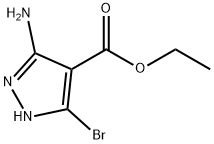 3-Amino-5-bromo-1H-pyrazole-4-carboxylic acid ethyl ester Struktur