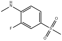 2-fluoro-4-methanesulfonyl-N-methylaniline Struktur