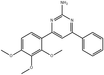 4-phenyl-6-(2,3,4-trimethoxyphenyl)pyrimidin-2-amine Struktur