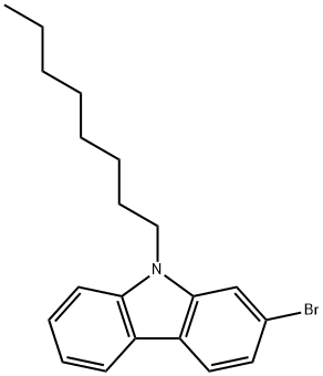 2-Bromo-9-octyl-9H-carbazole Struktur