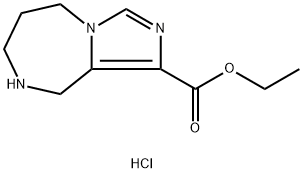 Ethyl 6,7,8,9-Tetrahydro-5H-Imidazo[1,5-A][1,4]Diazepine-1-Carboxylate Hydrochloride Struktur