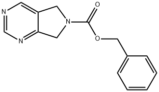 Benzyl 5H-pyrrolo[3,4-d]pyrimidine-6(7H)-carboxylate Struktur