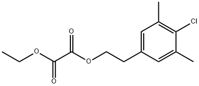 4-CHLORO-3,5-DIMETHYLPHENETHYL ETHYL OXALATE Struktur