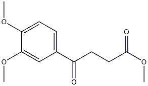 Benzenebutanoic acid,3,4-dimethoxy-g-oxo-,methyl ester Struktur