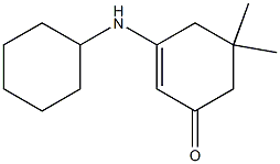 2-Cyclohexen-1-one,3-(cyclohexylamino)-5,5-dimethyl- Struktur