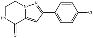 2-(4-chlorophenyl)-6,7-dihydropyrazolo[1,5-a]pyrazin-4(5H)-one Struktur