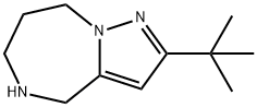 2-tert-butyl-5,6,7,8-tetrahydro-4H-pyrazolo[1,5-a][1,4]diazepine Struktur