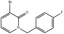 3-Bromo-1-(4-fluorobenzyl)pyridin-2(1H)-one Struktur