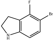 5-Bromo-4-fluoroindoline Struktur