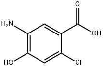 5-Amino-2-chloro-4-hydroxy-benzoic acid Struktur