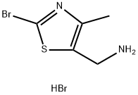 (2-bromo-4-methylthiazol-5-yl)methanamine hydrobromide Struktur