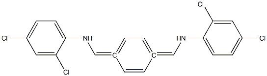 N,N'-[1,4-phenylenedi(methylylidene)]bis(2,4-dichloroaniline) Struktur