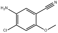 5-Amino-4-chloro-2-methoxy-benzonitrile Struktur