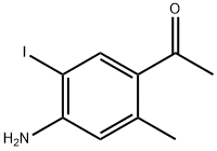 1-(4-Amino-5-iodo-2-methyl-phenyl)-ethanone Struktur