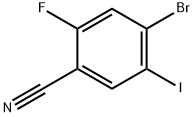 4-Bromo-2-fluoro-5-iodo-benzonitrile Struktur