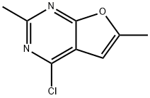 4-chloro-2,6-dimethylfuro[2,3-d]pyrimidine Struktur