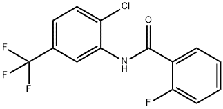 Benzamide,N-[2-chloro-5-(trifluoromethyl)phenyl]-2-fluoro- Struktur