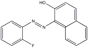 2-Naphthalenol, 1-[(2-fluorophenyl)azo]- Struktur