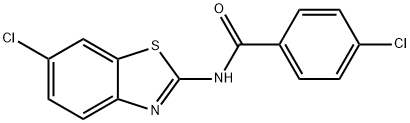 4-chloro-N-(6-chlorobenzo[d]thiazol-2-yl)benzamide Struktur