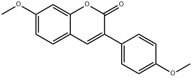 7-methoxy-3-(4-methoxyphenyl)chromen-2-one Struktur