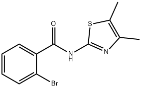 2-bromo-N-(4,5-dimethyl-1,3-thiazol-2-yl)benzamide Struktur