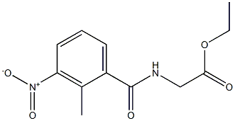 ethyl N-[(2-methyl-3-nitrophenyl)carbonyl]glycinate Struktur