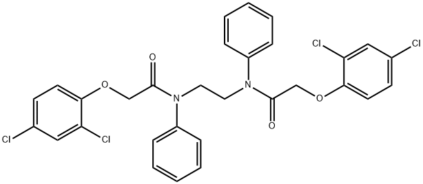 N,N'-1,2-ethanediylbis[2-(2,4-dichlorophenoxy)-N-phenylacetamide] Struktur