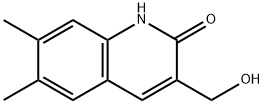 3-(hydroxymethyl)-6,7-dimethyl-1,2-dihydroquinolin-2-one Struktur