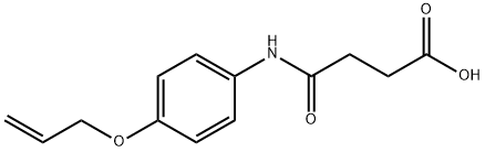 4-{[4-(allyloxy)phenyl]amino}-4-oxobutanoic acid Struktur