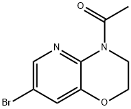 1-(7-Bromo-2,3-dihydro-pyrido[3,2-b][1,4]oxazin-4-yl)-ethanone Struktur