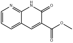 1,8-Naphthyridine-3-carboxylic acid, 2-hydroxy-, methyl ester Struktur