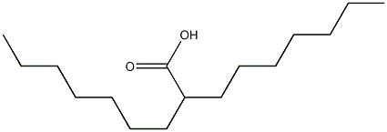 Nonanoic acid,2-heptyl- Struktur