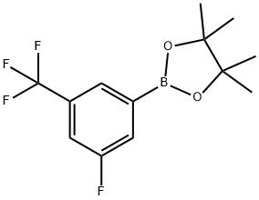 3-(Trifluoromethyl)-5-fluorophenylboronic acid pinacol ester Struktur