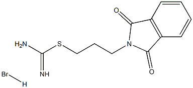 {[3-(1,3-dioxo-2,3-dihydro-1H-isoindol-2-yl)propyl]sulfanyl}methanimidamide hydrobromide Struktur