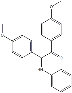 Ethanone,1,2-bis(4-methoxyphenyl)-2-(phenylamino)- Struktur