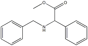 (2S)-Benzylamino-phenyl-acetic acid methyl ester Struktur