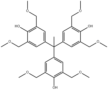 Phenol, 4,4',4''-ethylidynetris[2,6-bis(methoxymethyl)- Struktur