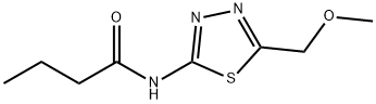 N-[5-(methoxymethyl)-1,3,4-thiadiazol-2-yl]butanamide Struktur