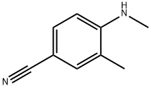 Benzonitrile, 3-methyl-4-(methylamino)- Struktur