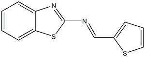 2-Benzothiazolamine,N-(2-thienylmethylene)- Struktur