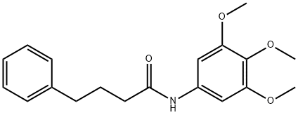 4-phenyl-N-(3,4,5-trimethoxyphenyl)butanamide Struktur